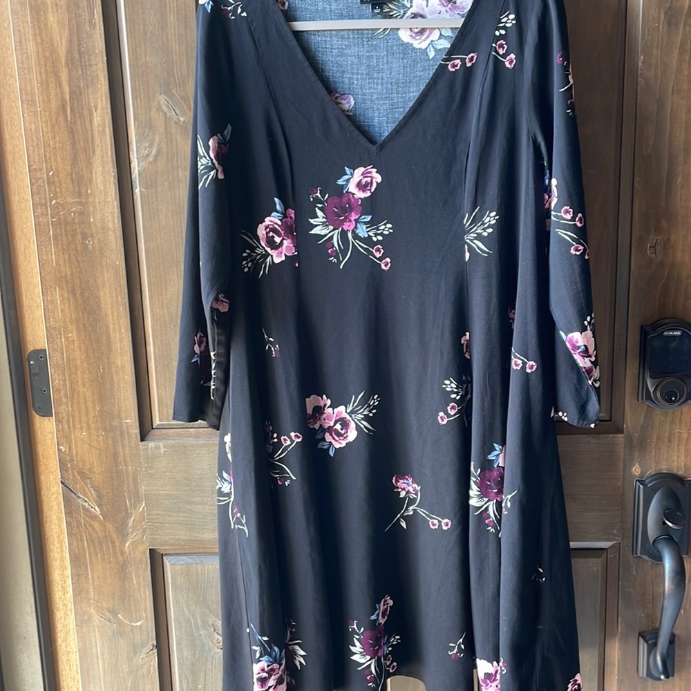 Torrid floral challis skater trapeze dress size 1x